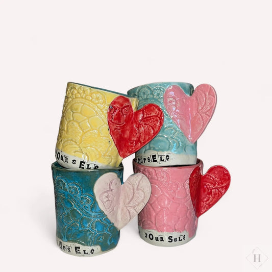 Krus med hjertehank Lisbeth Børglum