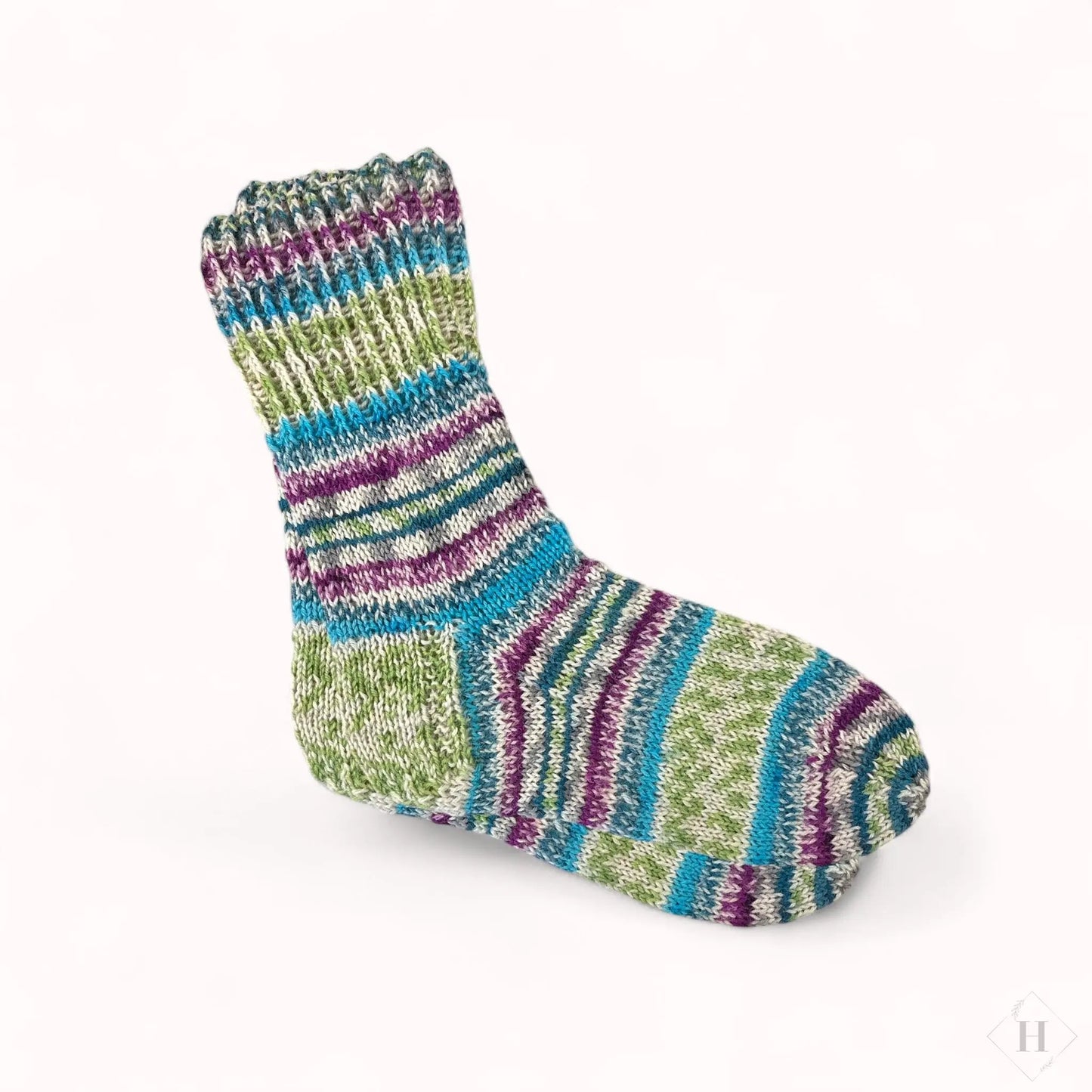 Strikkede strømper str 38-39 Håndlavet af