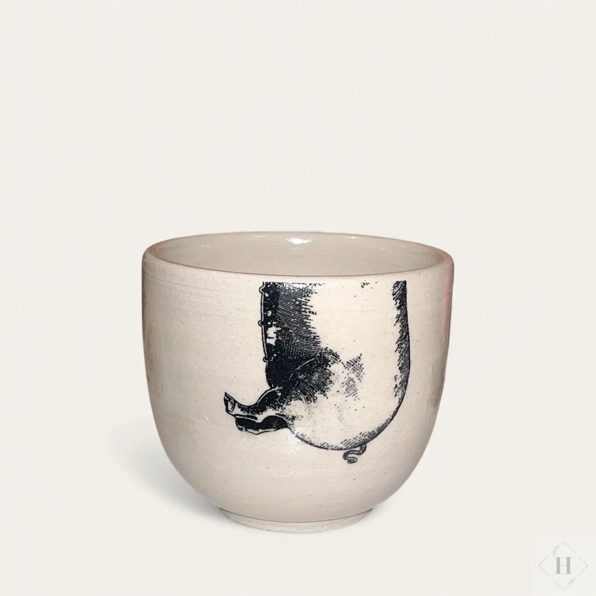 Krus uden hank - halvdyr gris Famalut