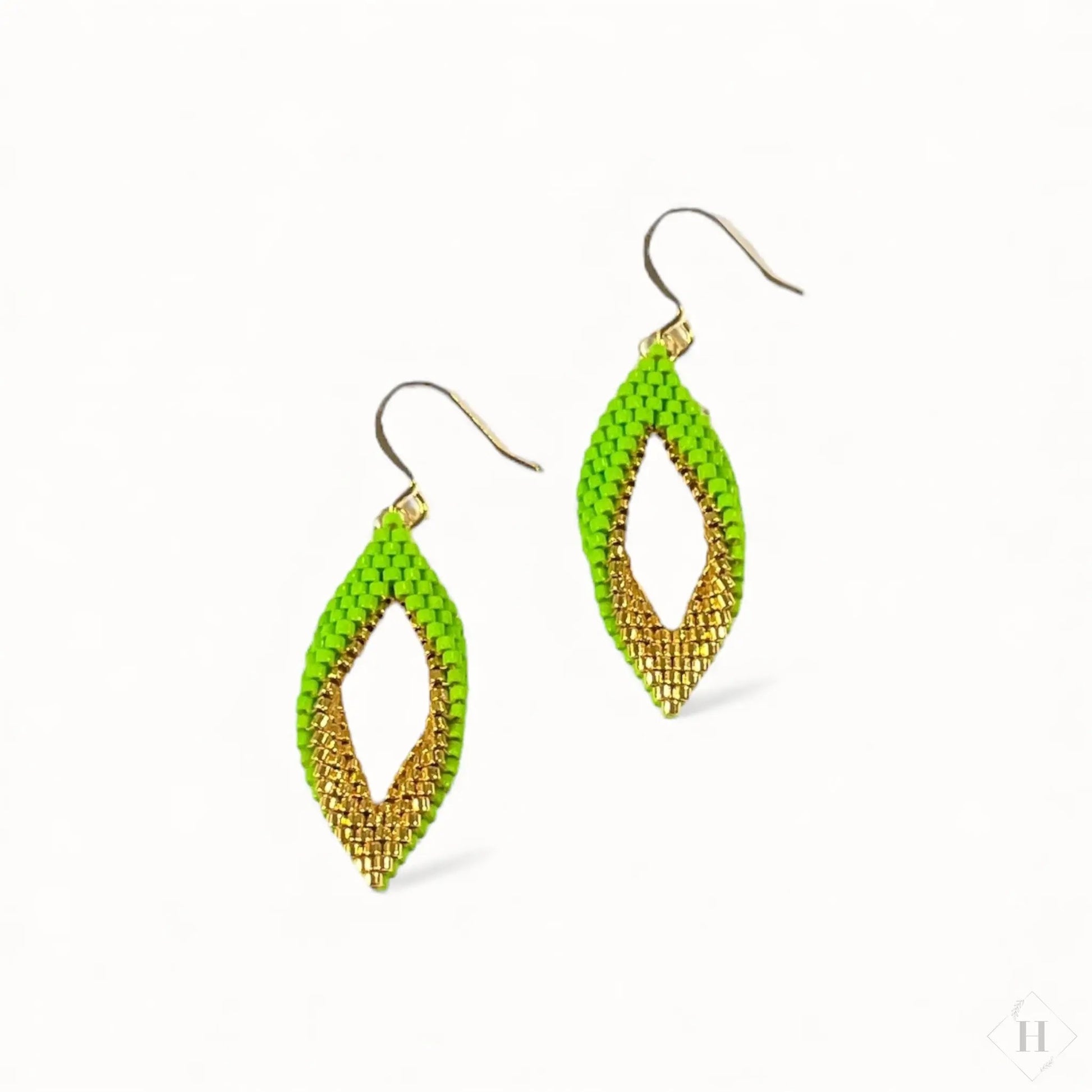 Twist øreringe i miyuki perler - (flere varianter) Mabalser