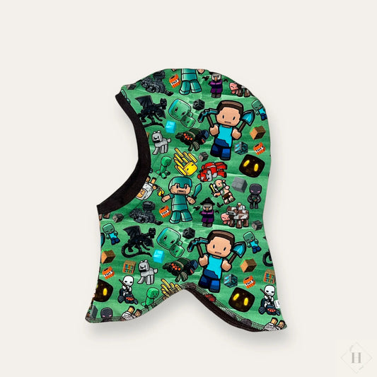 Håndlavet Baby Elefanthue Jersey Str 49-52 - Varm To-Lags Vinterhue 18 Mdr-4år Louifax