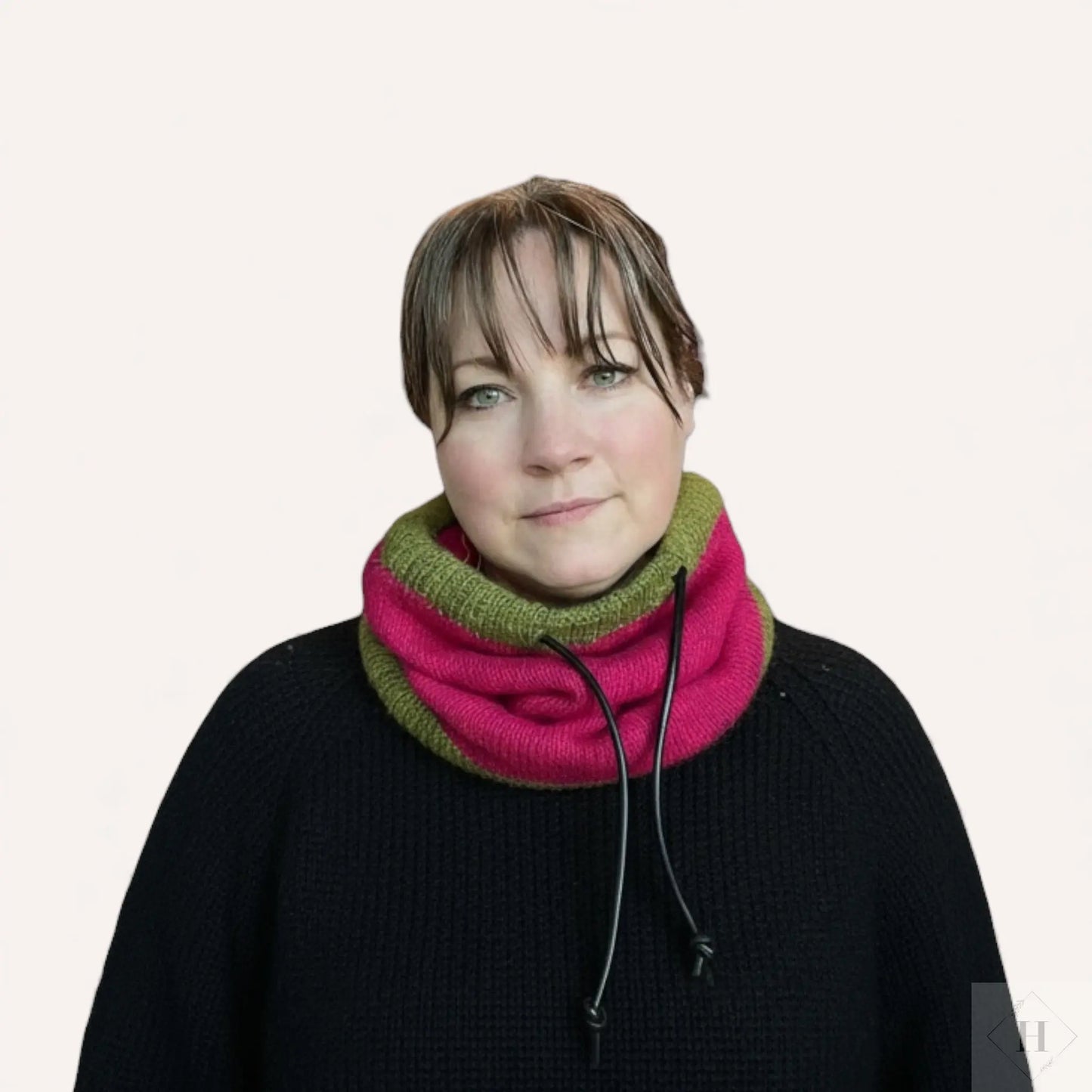 Cowl i alpaca - pink Famalut