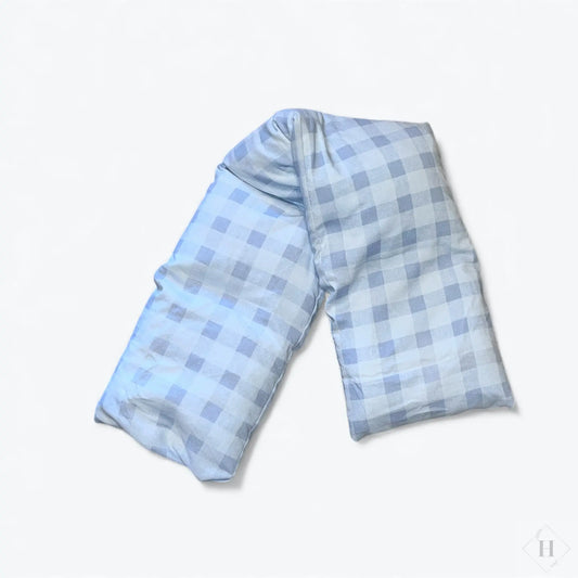 Stor varmepude - Lyseblå små tern HG Design