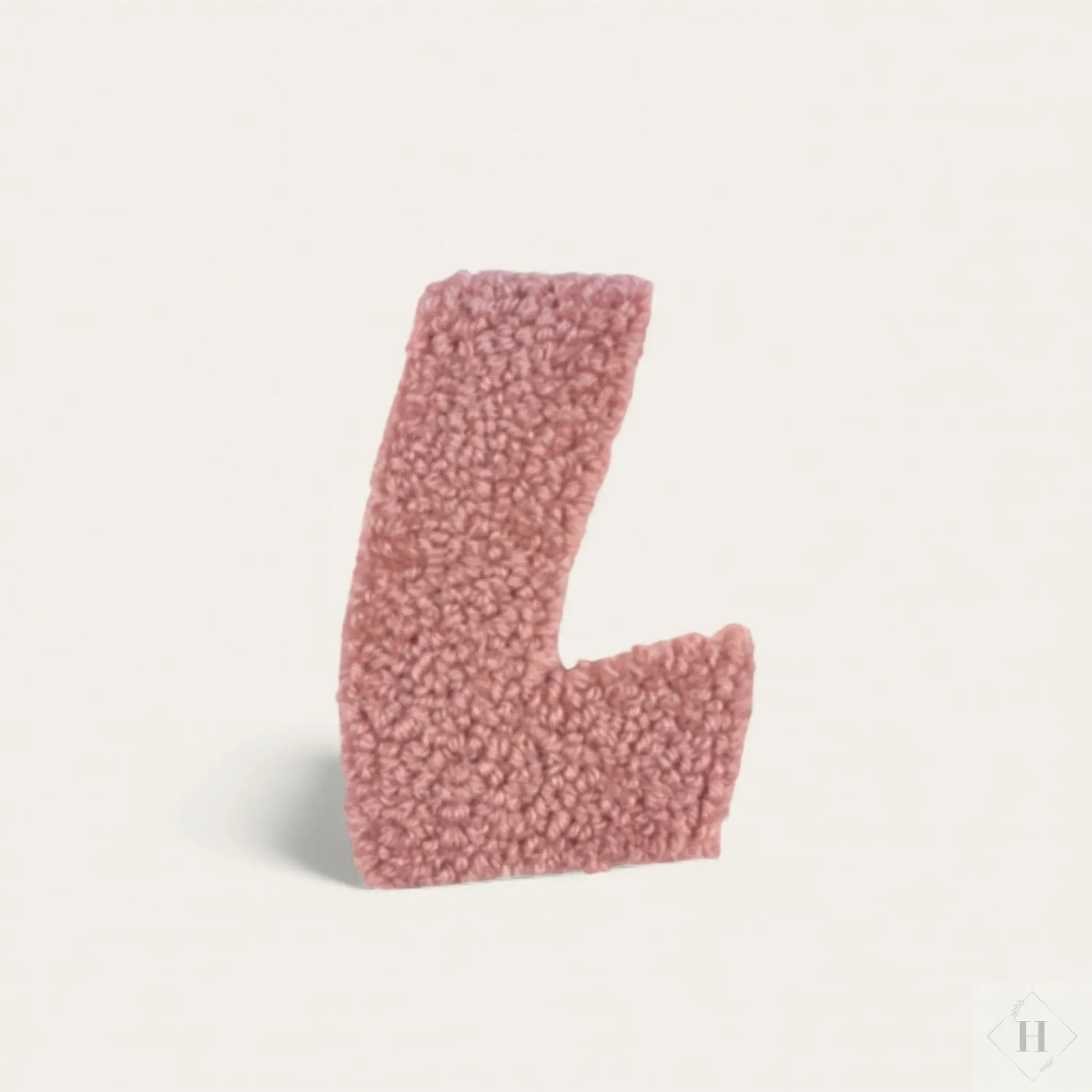 Håndlavet Tuftet Bogstav 14 cm - Personlig Væg Dekoration (L) Flair