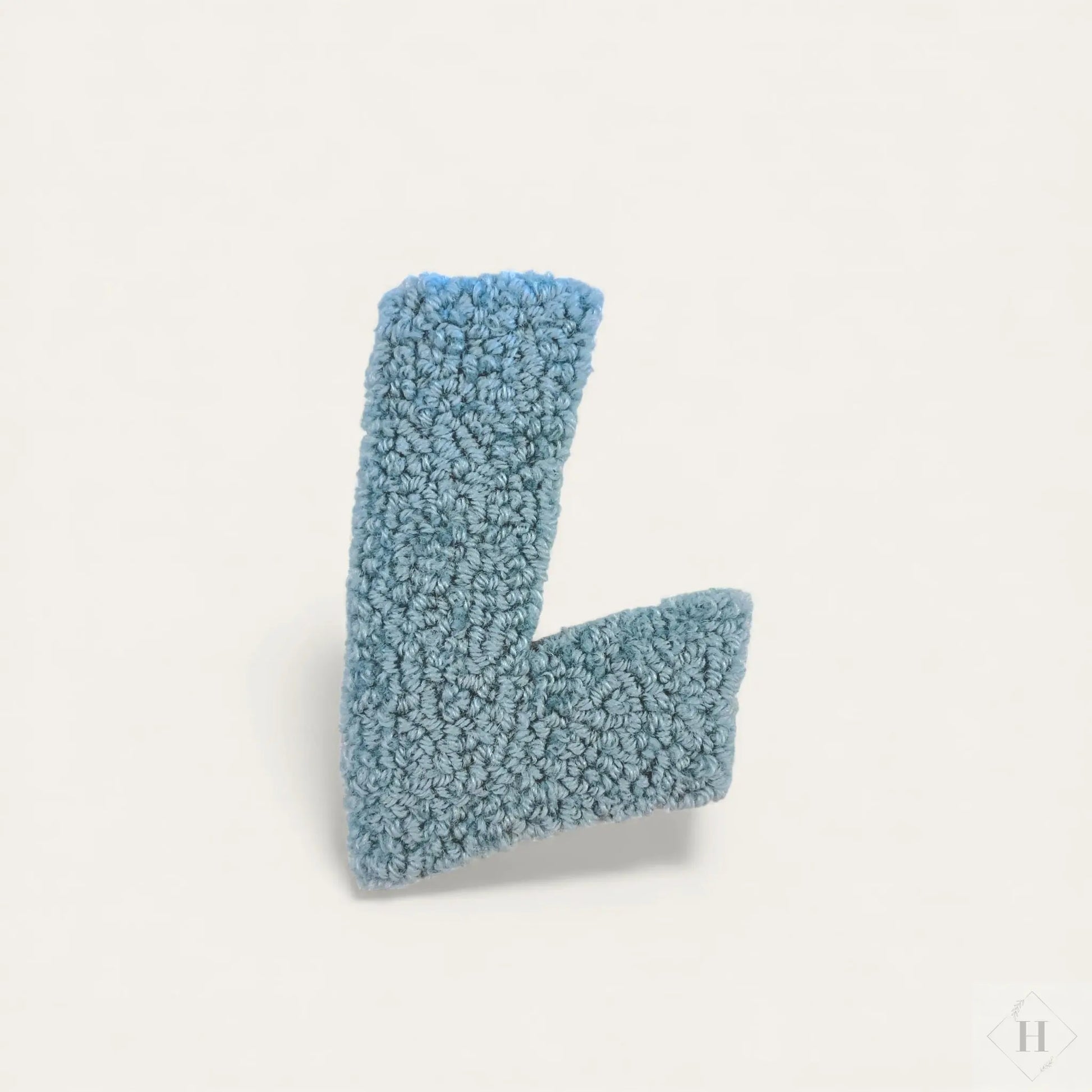 Håndlavet Tuftet Bogstav 14 cm - Personlig Væg Dekoration (L) Flair