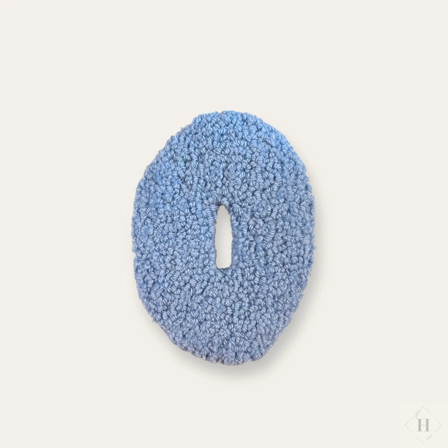 Håndlavet Tuftet Bogstav 14 cm - Personlig Væg Dekoration (O) Flair