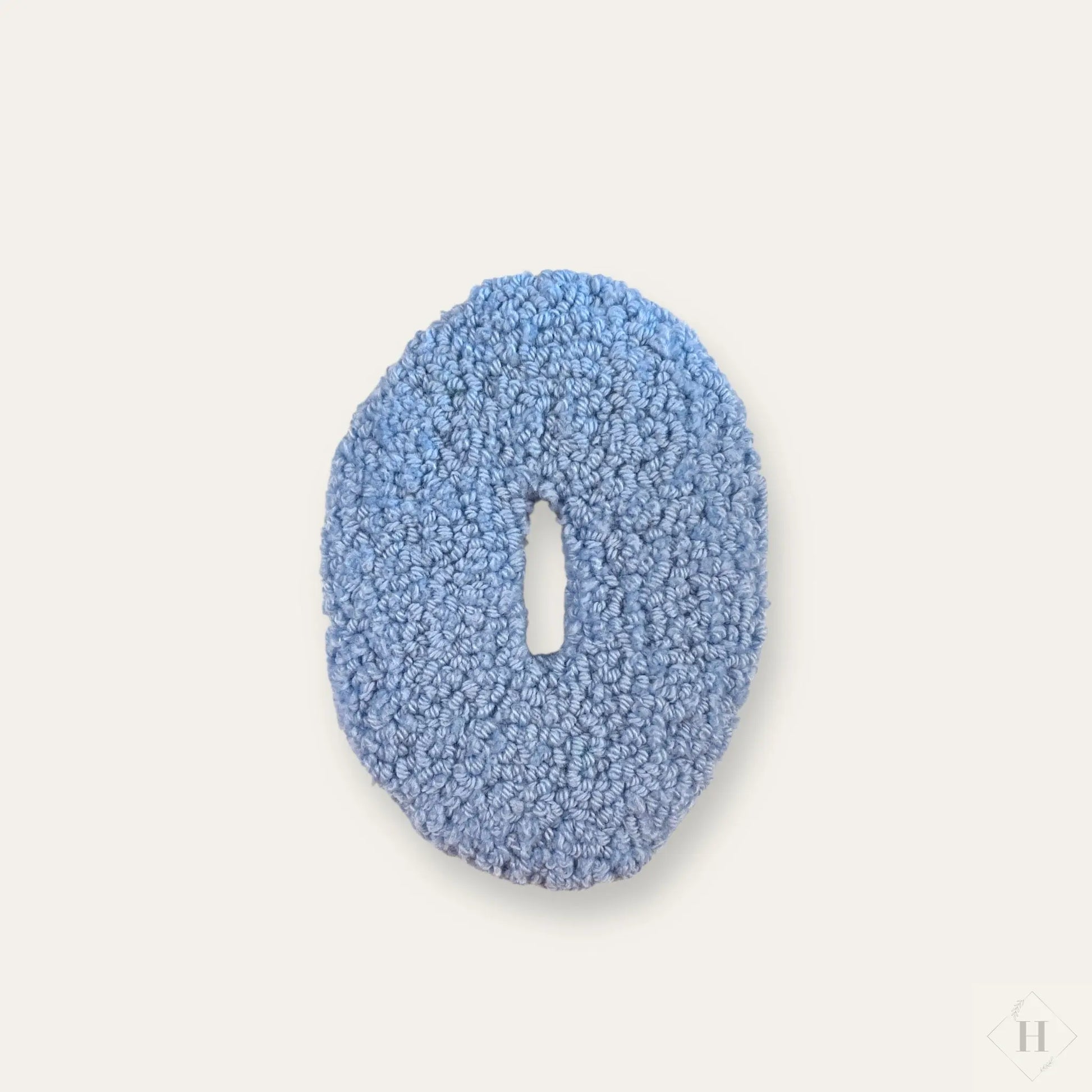 Håndlavet Tuftet Bogstav 14 cm - Personlig Væg Dekoration (O) Flair