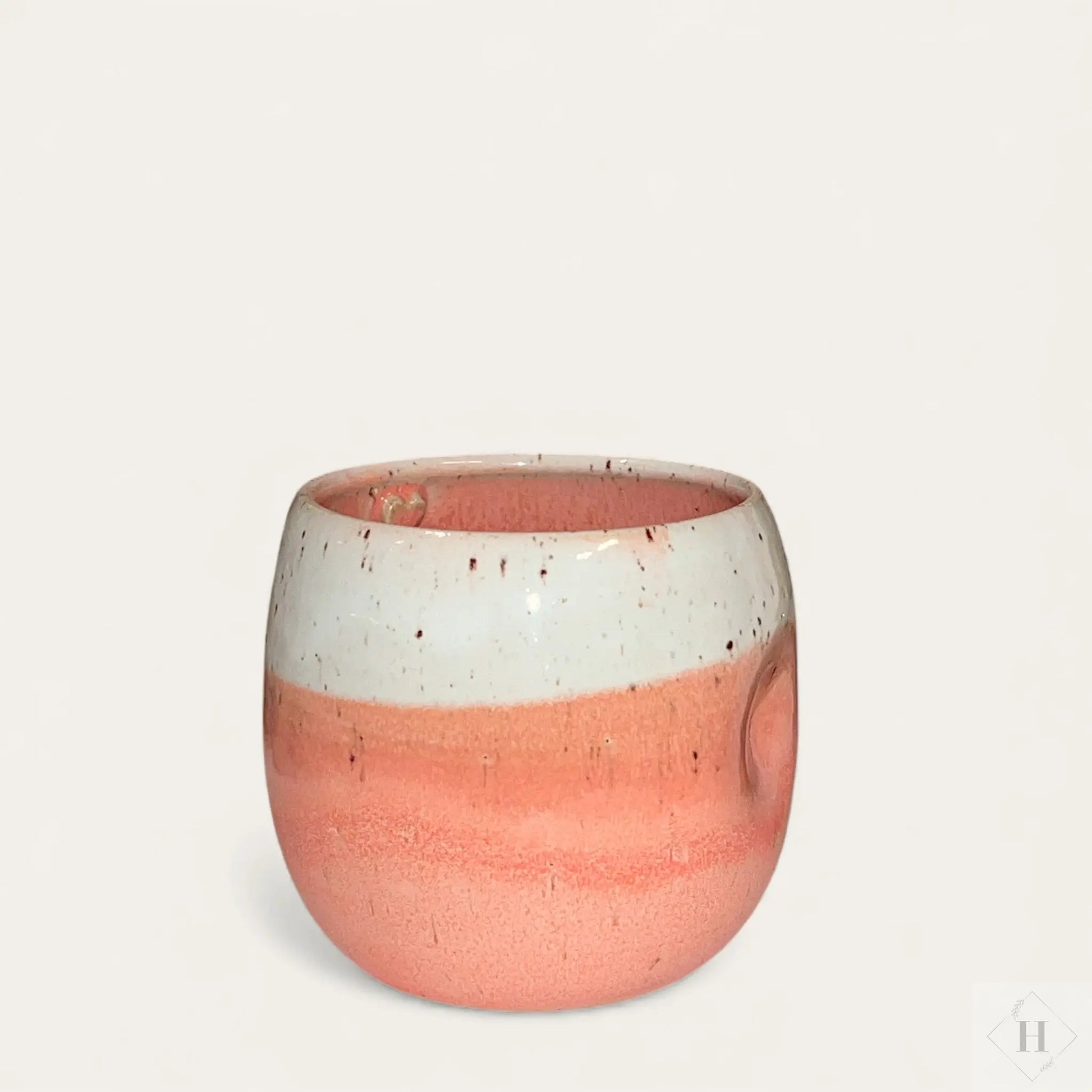 Buttet krus uden hank - laks Clay by Hornstrup