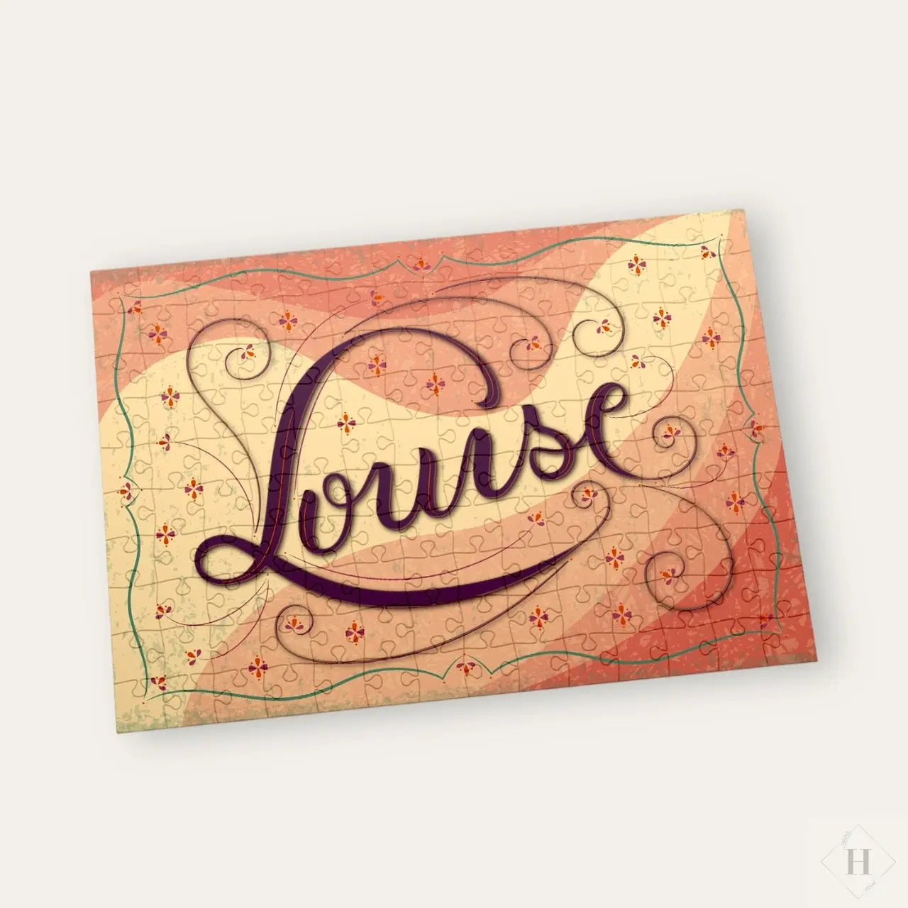 Puslespil med navn - Louise Pen Tool Grafisk