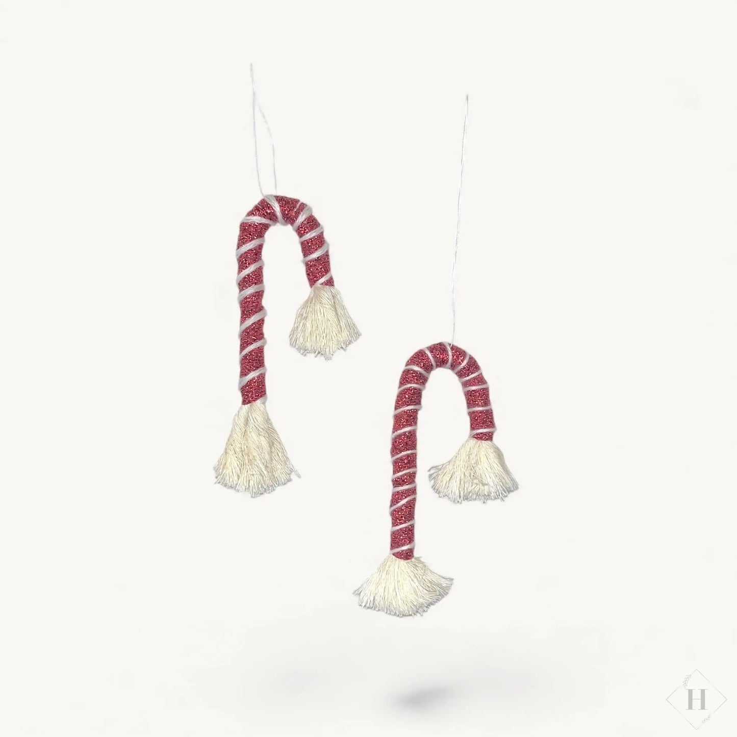 Små viklede slikstok-ophæng - Sæt med 2 stk Flair