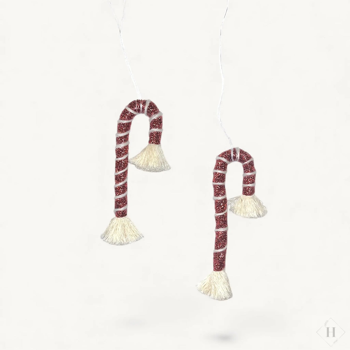 Små viklede slikstok-ophæng - Sæt med 2 stk Flair