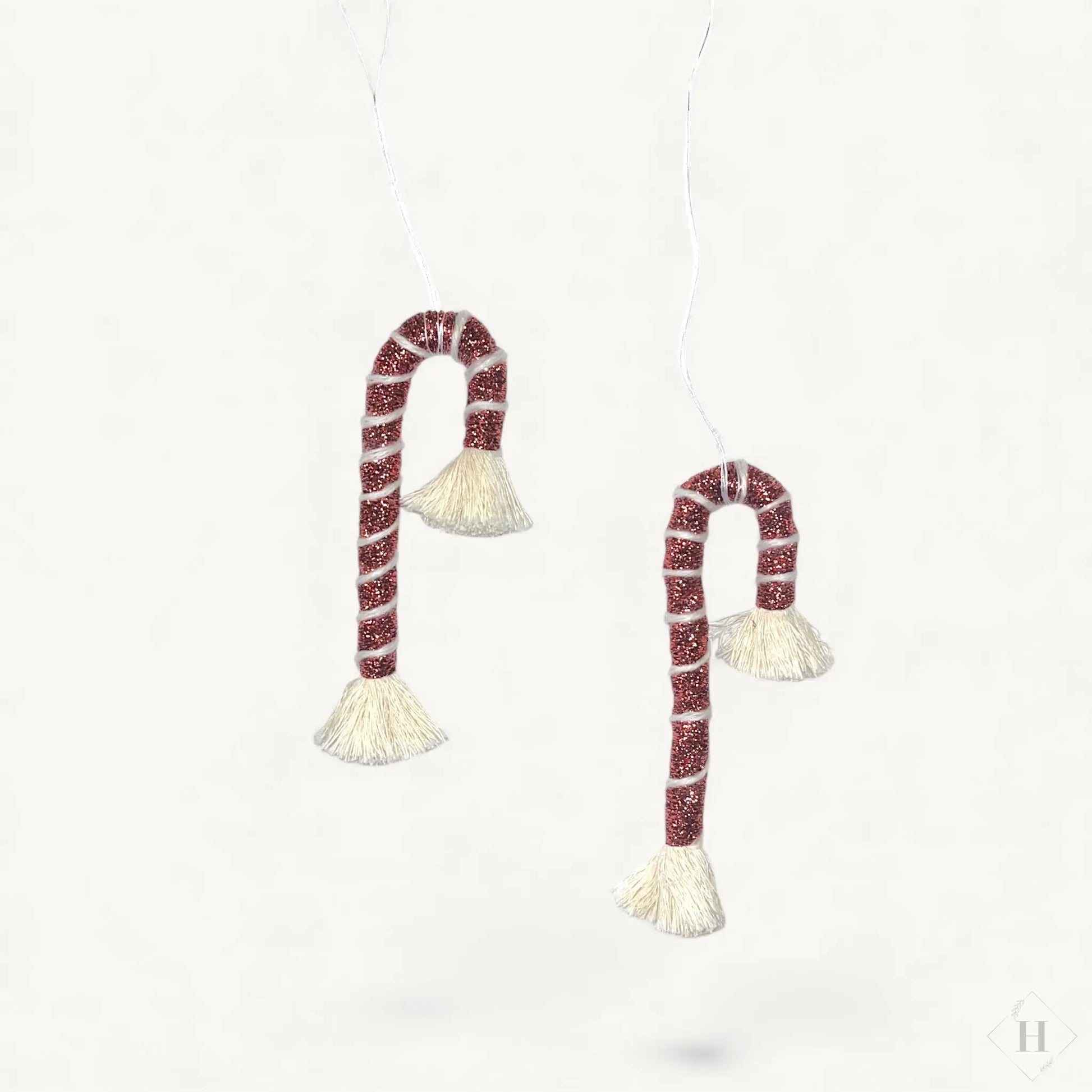 Små viklede slikstok-ophæng - Sæt med 2 stk Flair