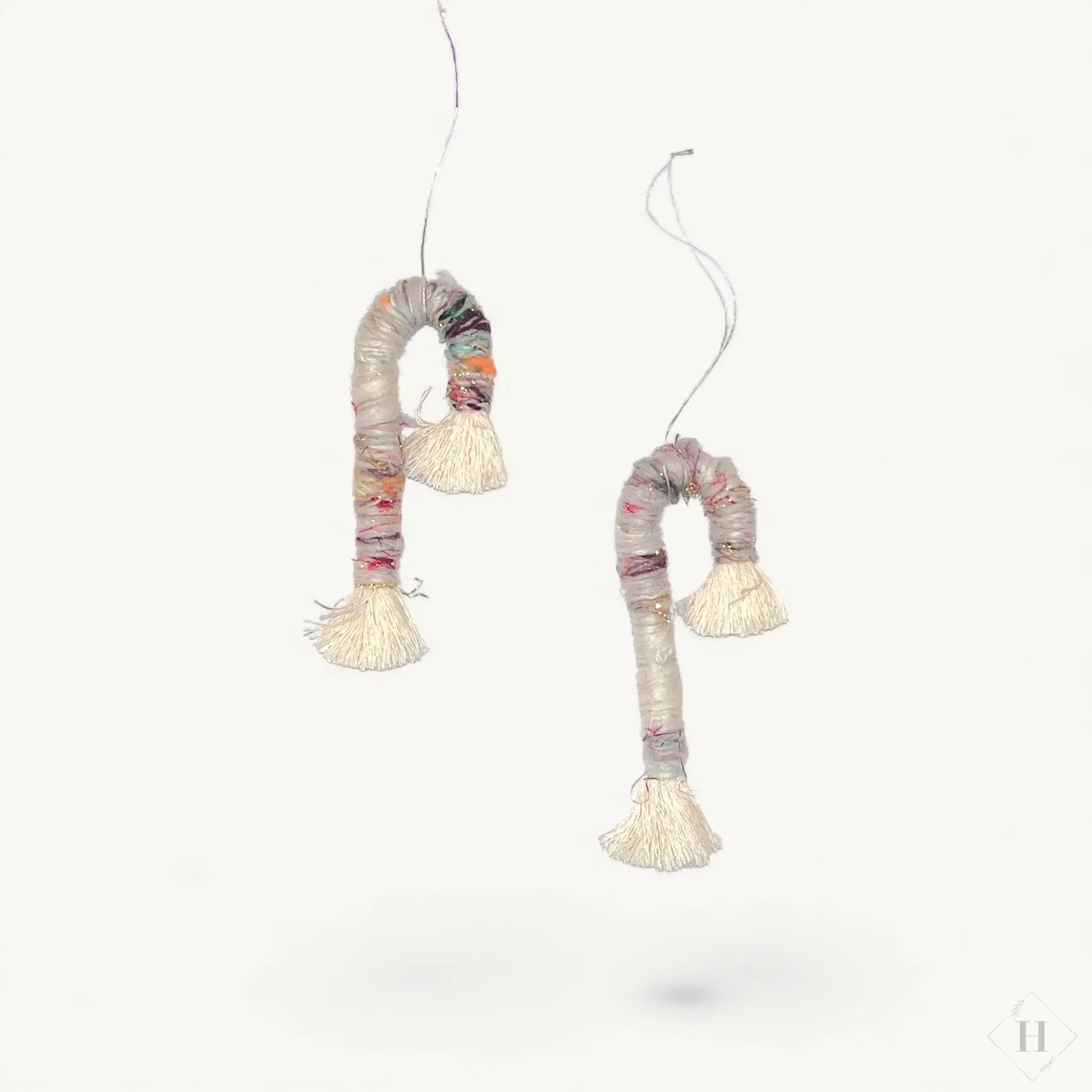 Små viklede slikstok-ophæng - Sæt med 2 stk Flair