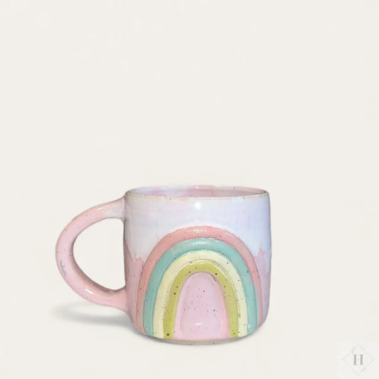 Krus med hank - Regnbue Clay by Hornstrup