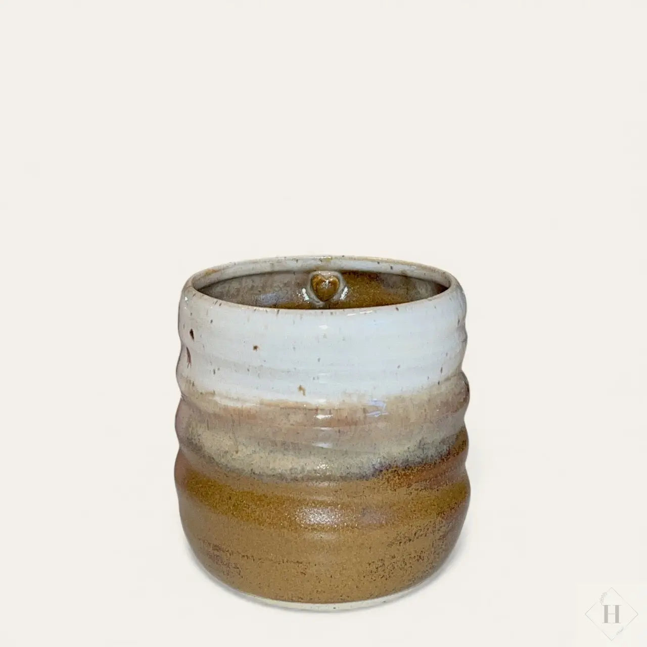 Krus uden hank - bølget brun Clay by Hornstrup