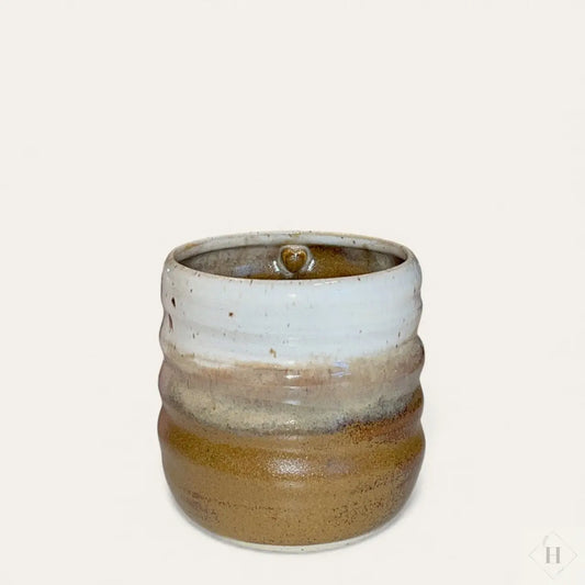 Krus uden hank - bølget brun Clay by Hornstrup