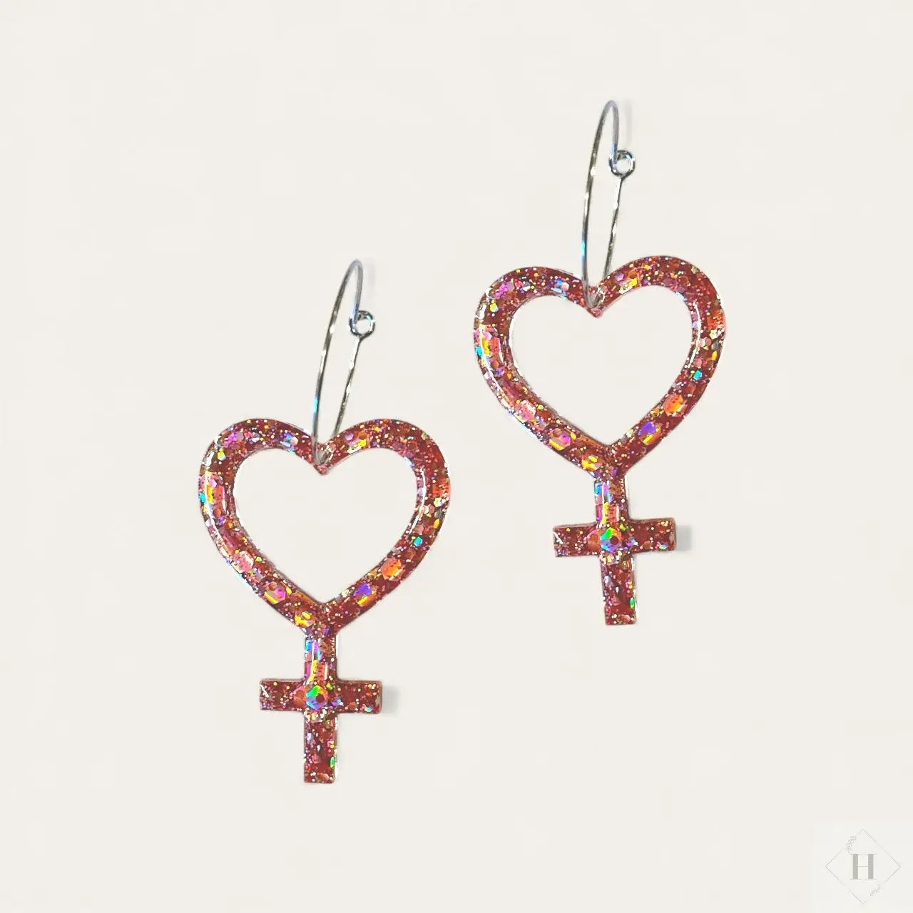 Kvindetegn - Rosa glimmer Creatrivi