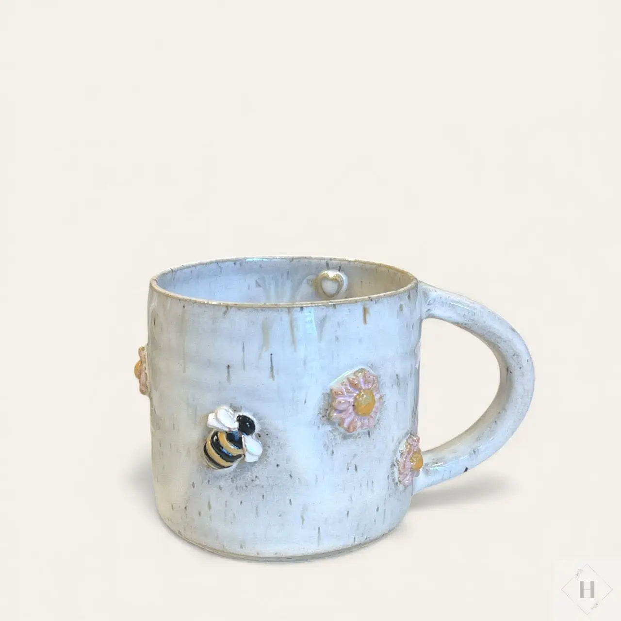 Krus med hank - blomster og bier Clay by Hornstrup