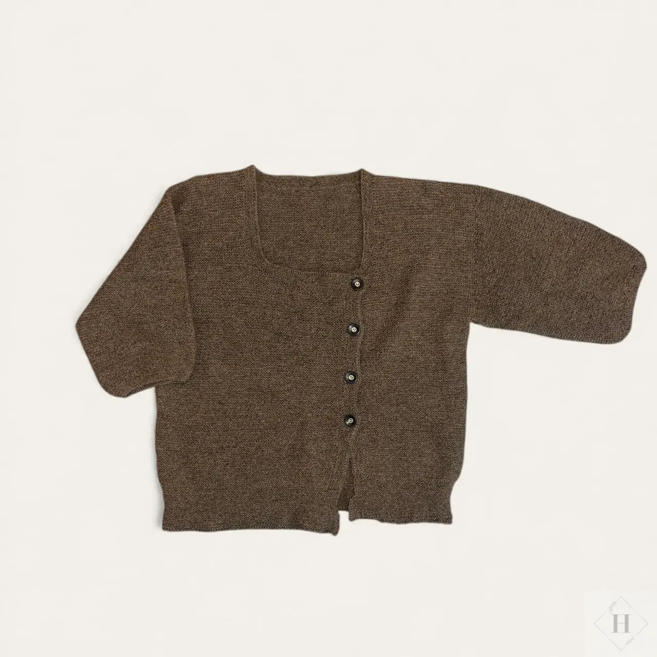 Cardigan i finuld str m Håndlavet af