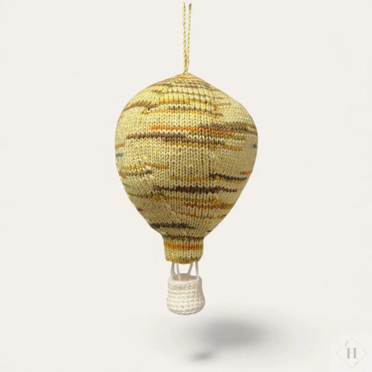 Strikket luftballon - gul WoOlesens