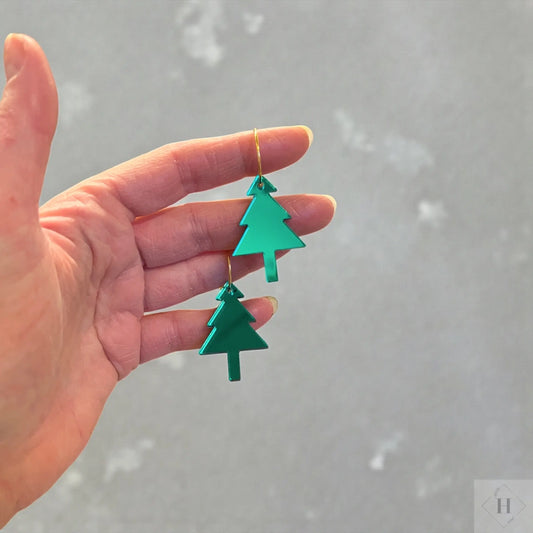 Juleøreringe - juletræ Saisall