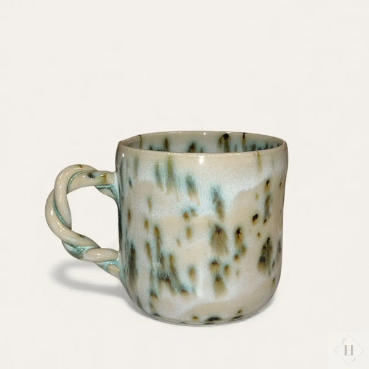 Krus med snoet hank - juletræ Håndlavet af