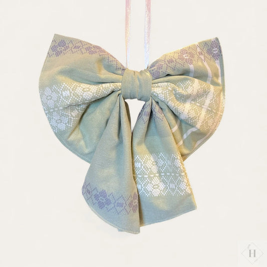 Stor sløjfe i stof - mint Irene Kokholm