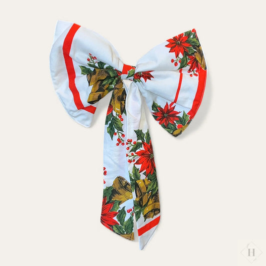 Stor sløjfe i stof - Retro julemotiv Irene Kokholm