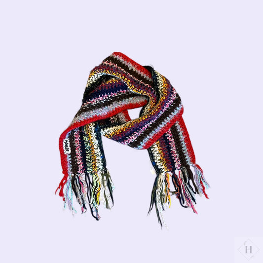 Stort hæklet tørklæde Møhlde