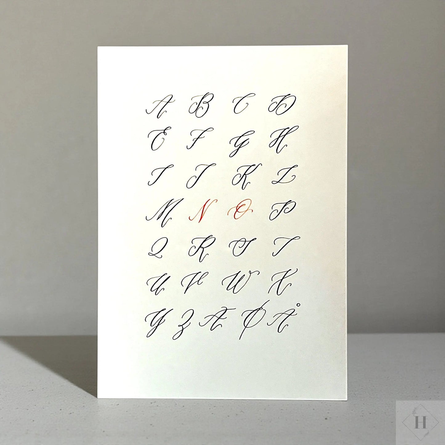 Håndskrevet plakat - Abc (NO) Pen Tool Grafisk