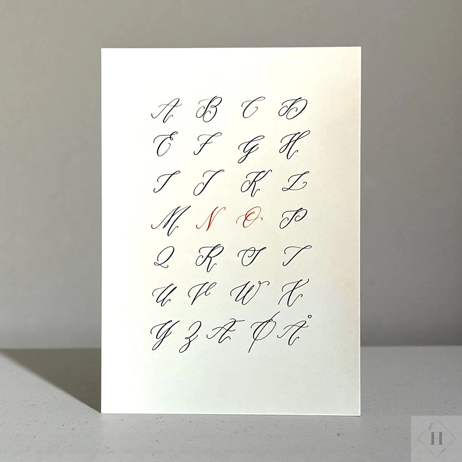 Håndskrevet plakat - Abc (NO) Pen Tool Grafisk