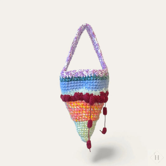 Mega hæklet kræmmerhus. Møhlde