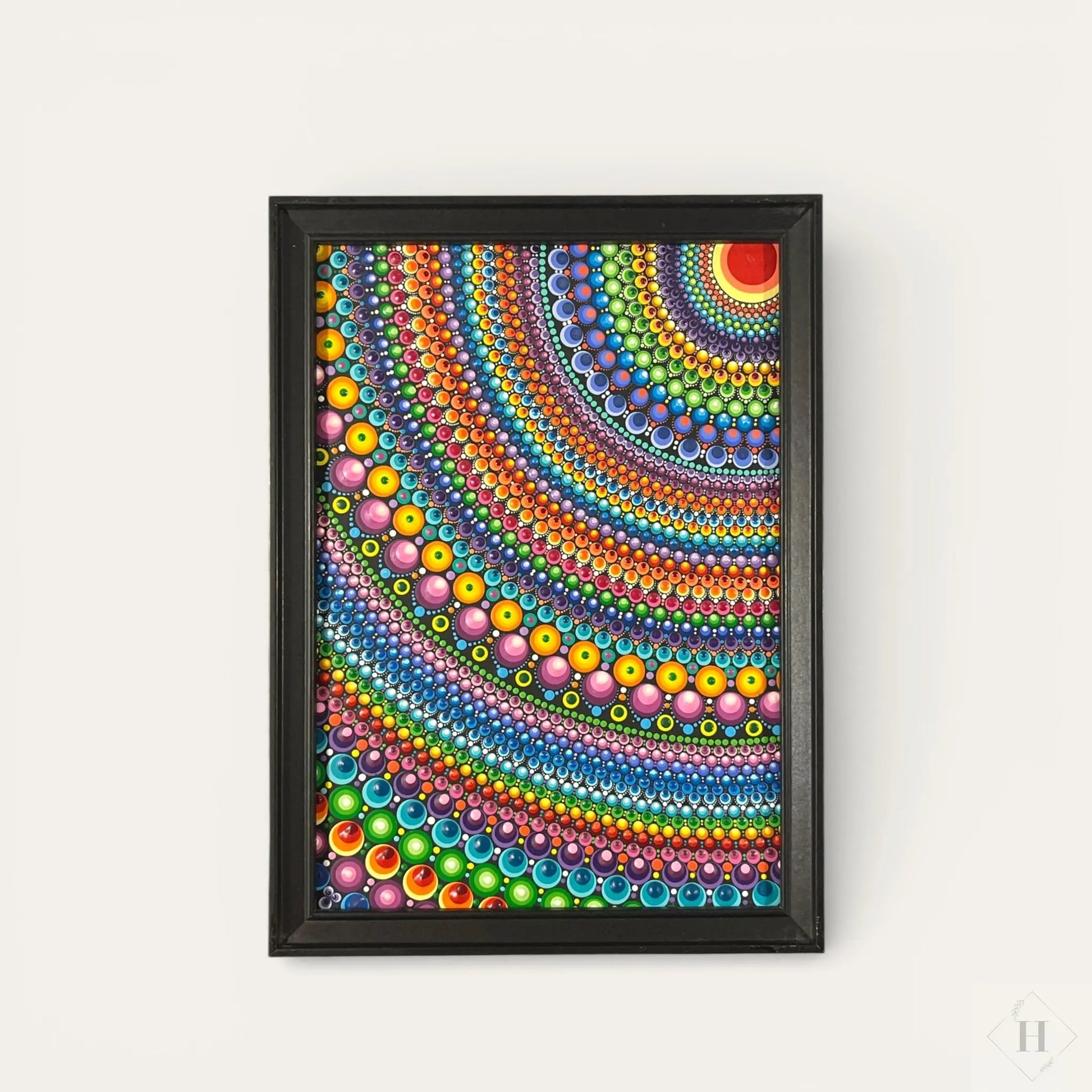 Dotart maleri i ramme 33x24 cm Zenjasworld