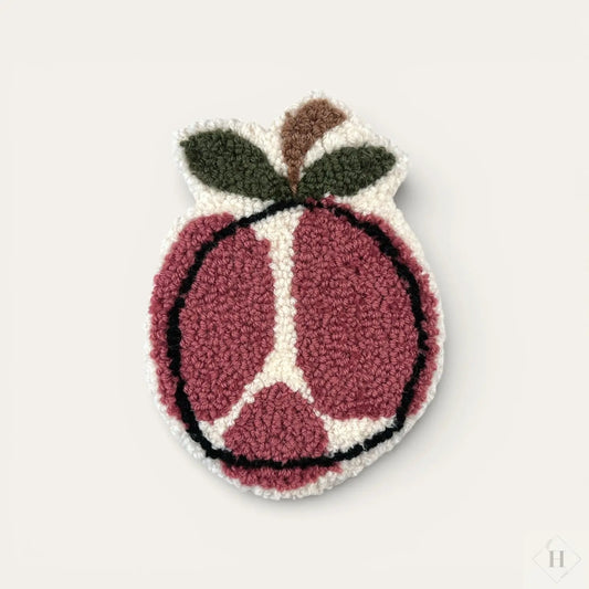 Tuftet vægophæng - gl rosa nuancer æble m/blad Flair