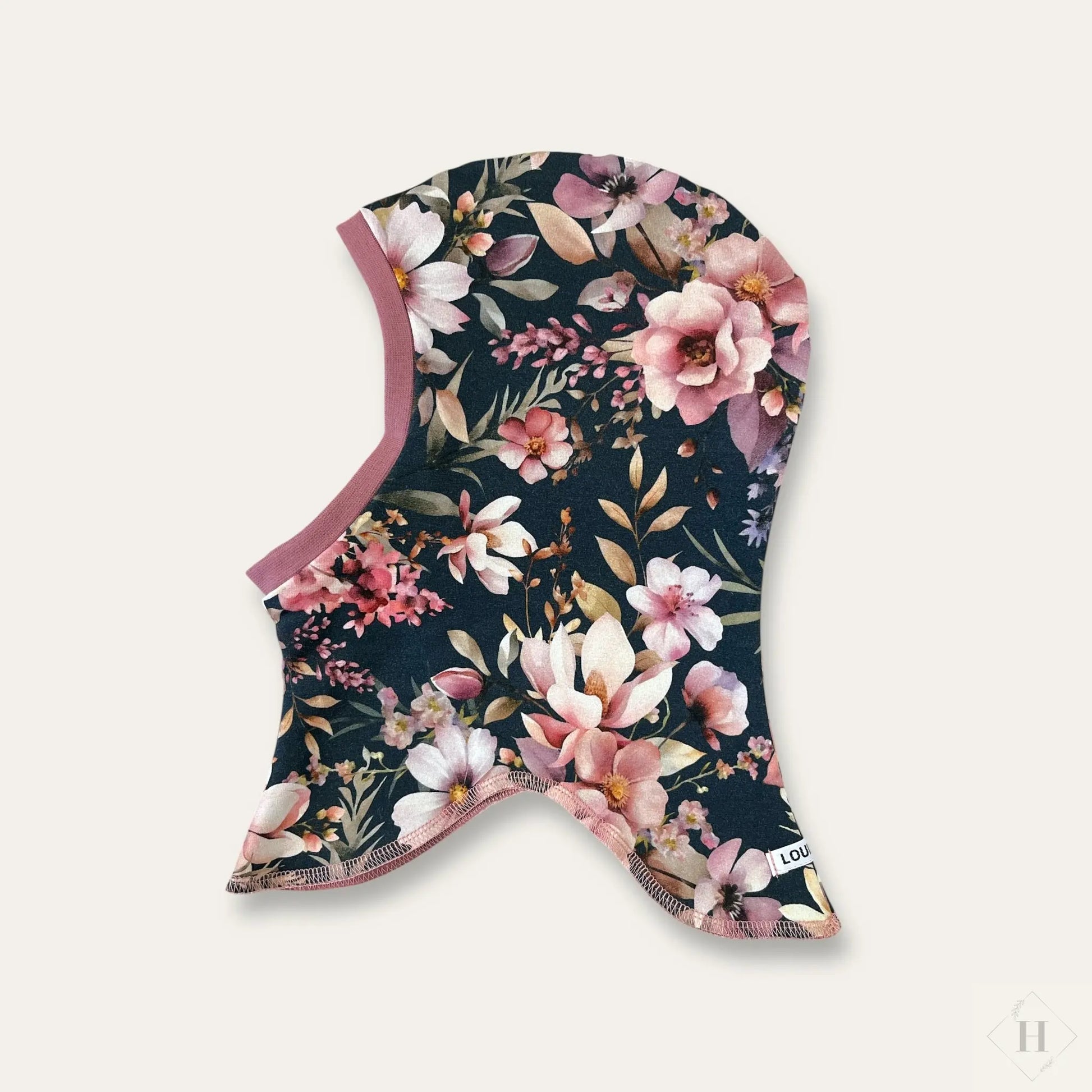 Håndlavet Baby Elefanthue Jersey Str 46-49 - Varm To-Lags Vinterhue 6-18 Måneder Louifax