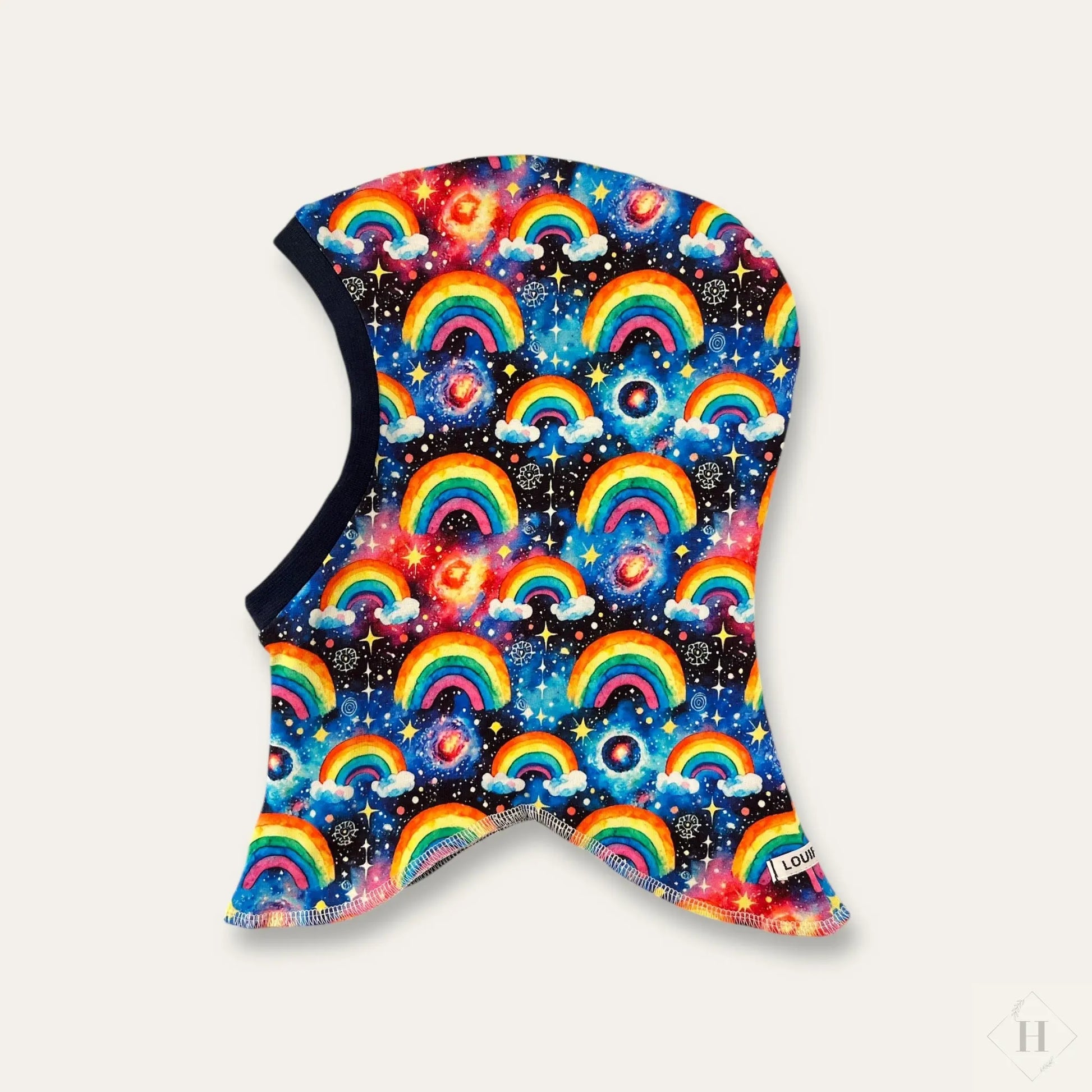 Håndlavet Baby Elefanthue Jersey Str 49-52 - Varm To-Lags Vinterhue 18 Mdr-4år Louifax