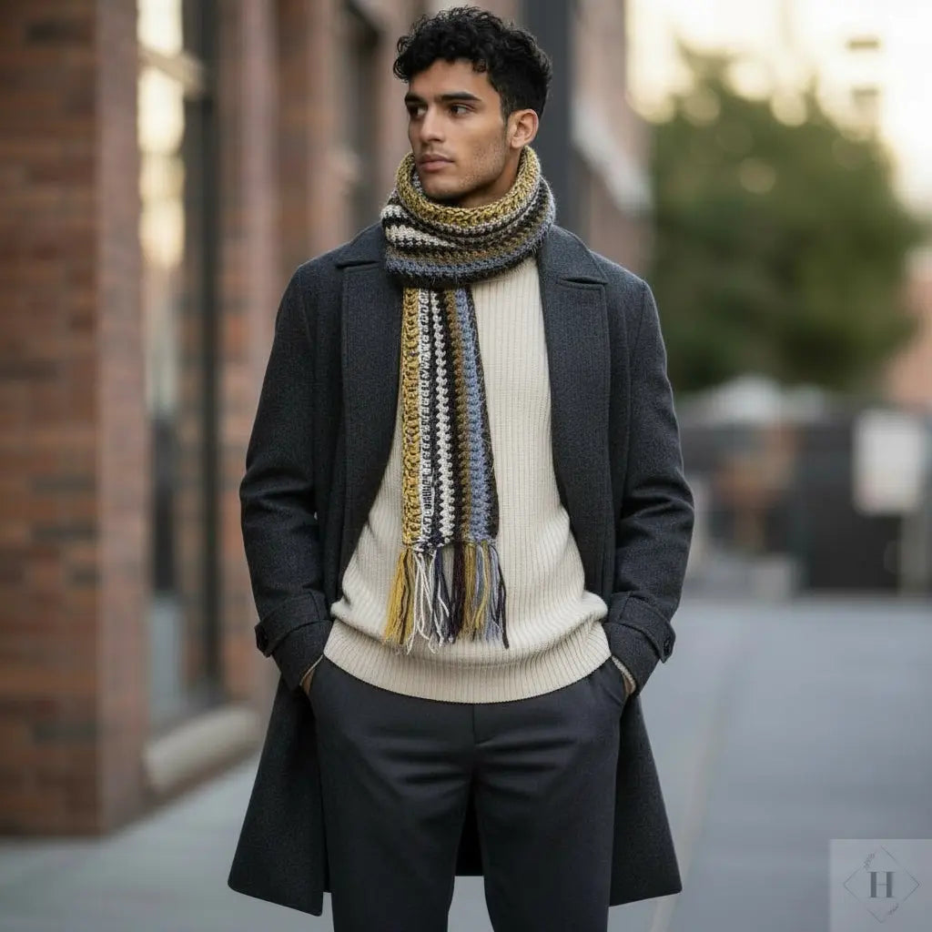 Hæklet tørklæde - Håndlavet i Danmark Møhlde