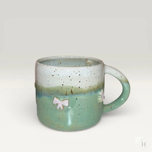 Krus med hank - pistace sløjfer Clay by Hornstrup