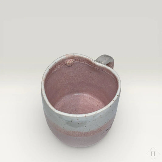 Håndlavet keramik krus med hank - Hjerteformet facon (Love❤️) Clay by Hornstrup