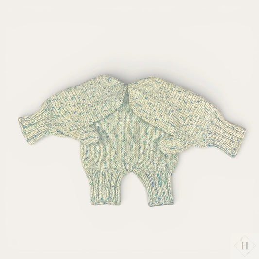 Kærestevanter - lys gul HG Design