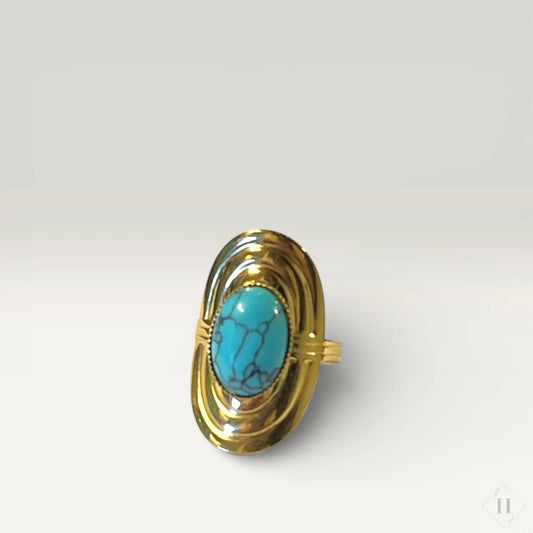 Vandfast ring - Turkis sten Winther Design
