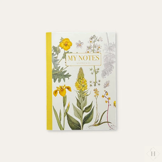 Gul blomster - Notesbog Koustrupco