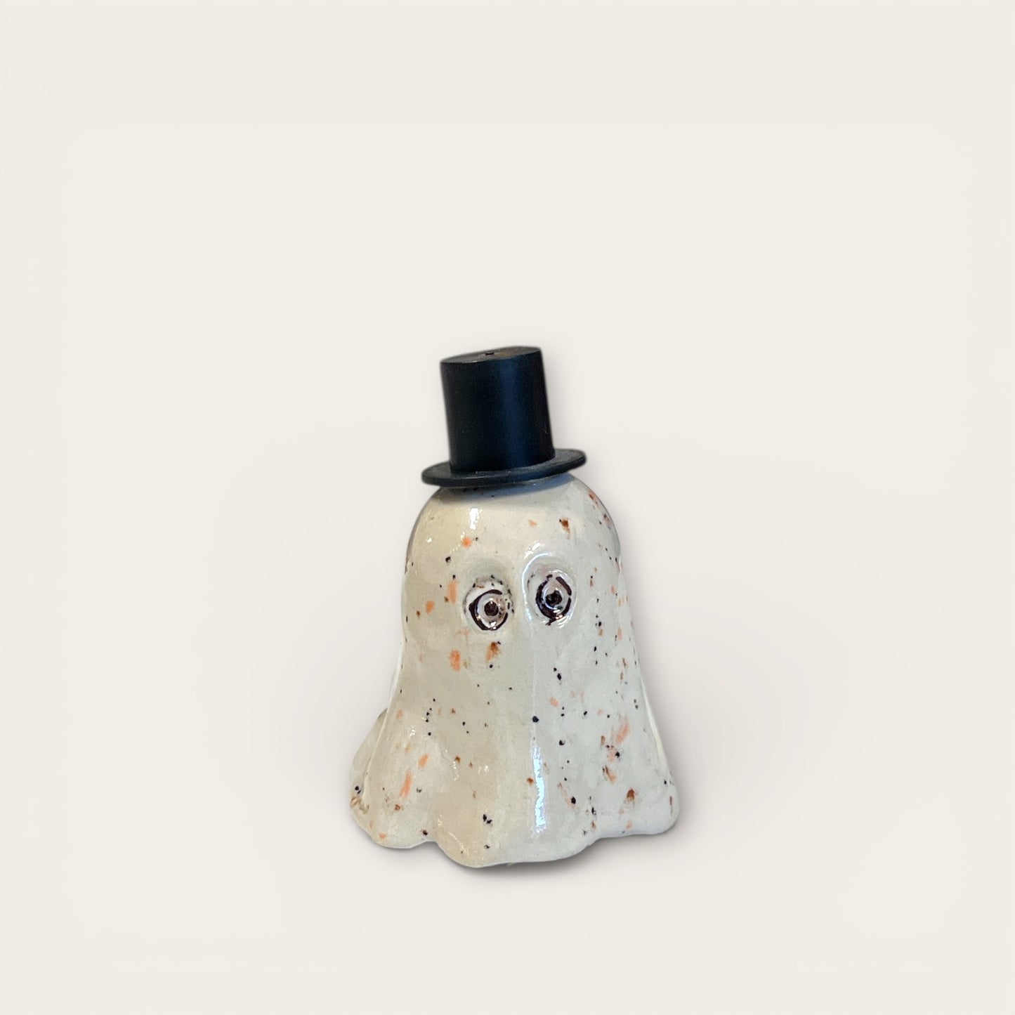 Keramik spøgelse med top hat