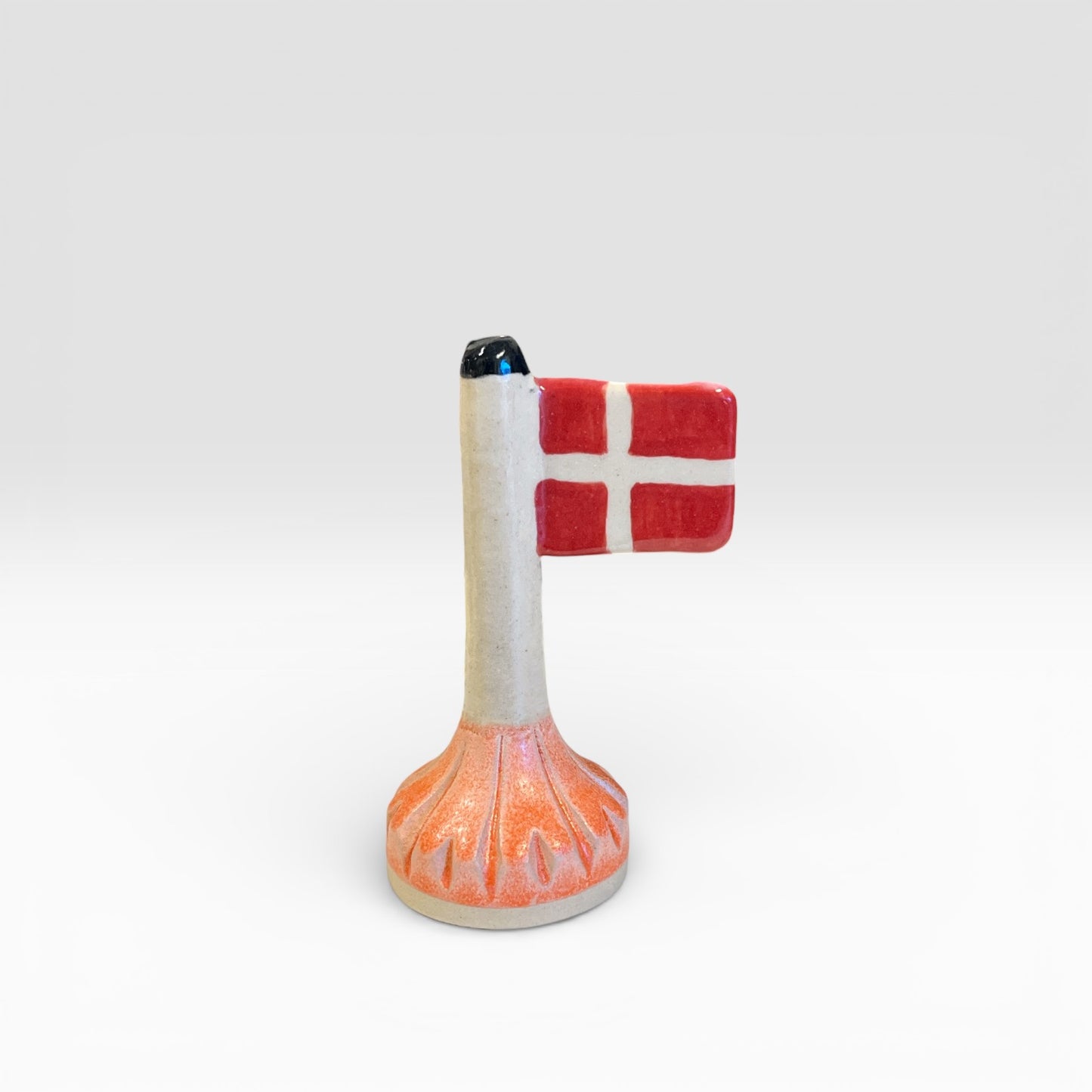 Flag i keramik - fersken fod