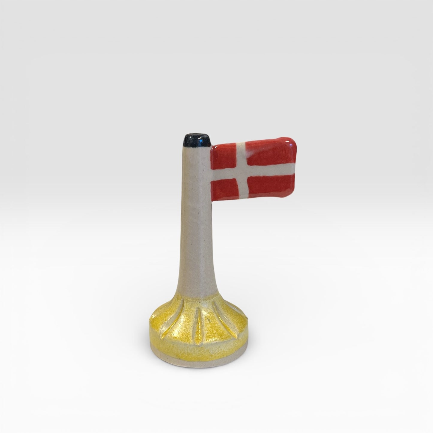 Flag i keramik - gul fod