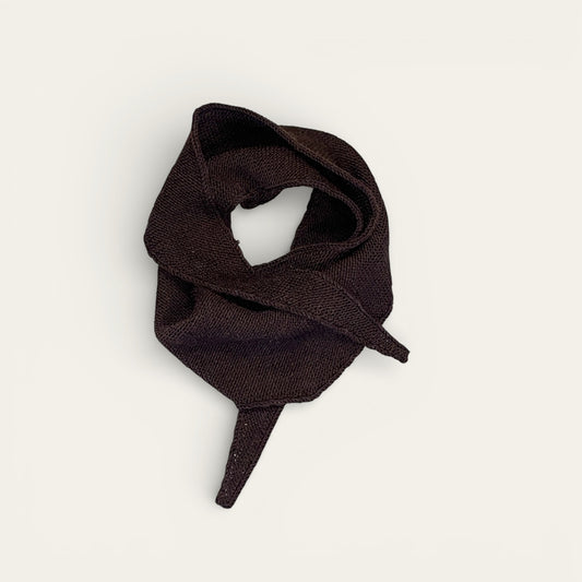 Tørklæde i baby merino - brun