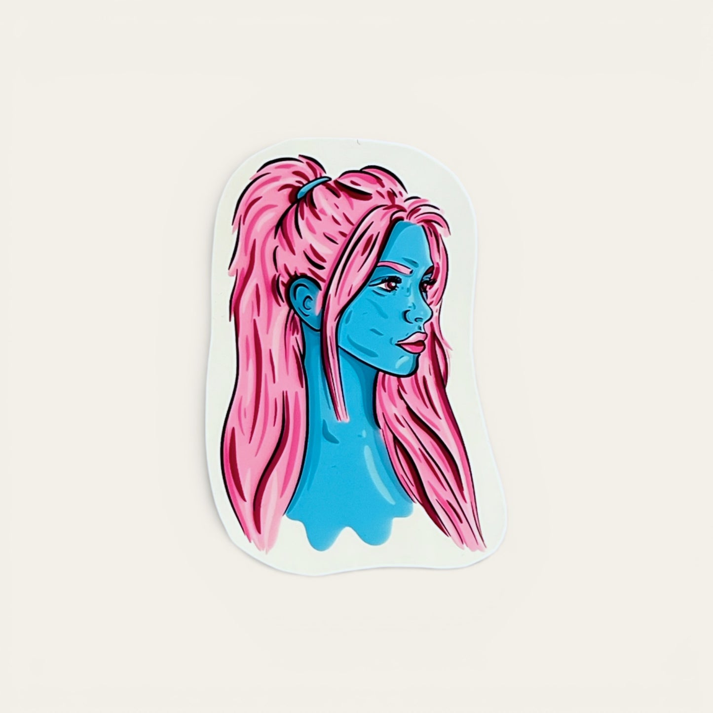 Sticker - Blue woman