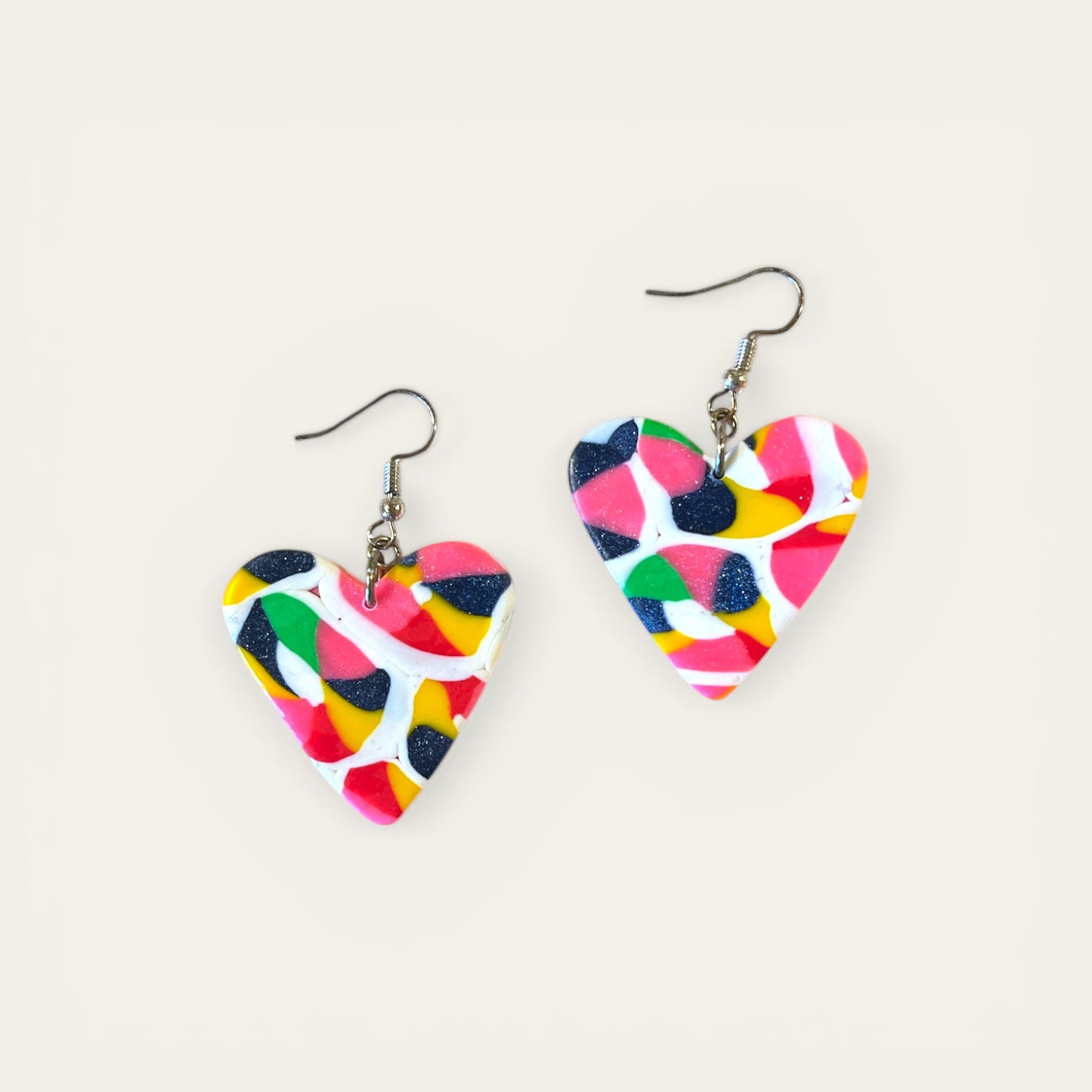 Ørering i clay - multi color