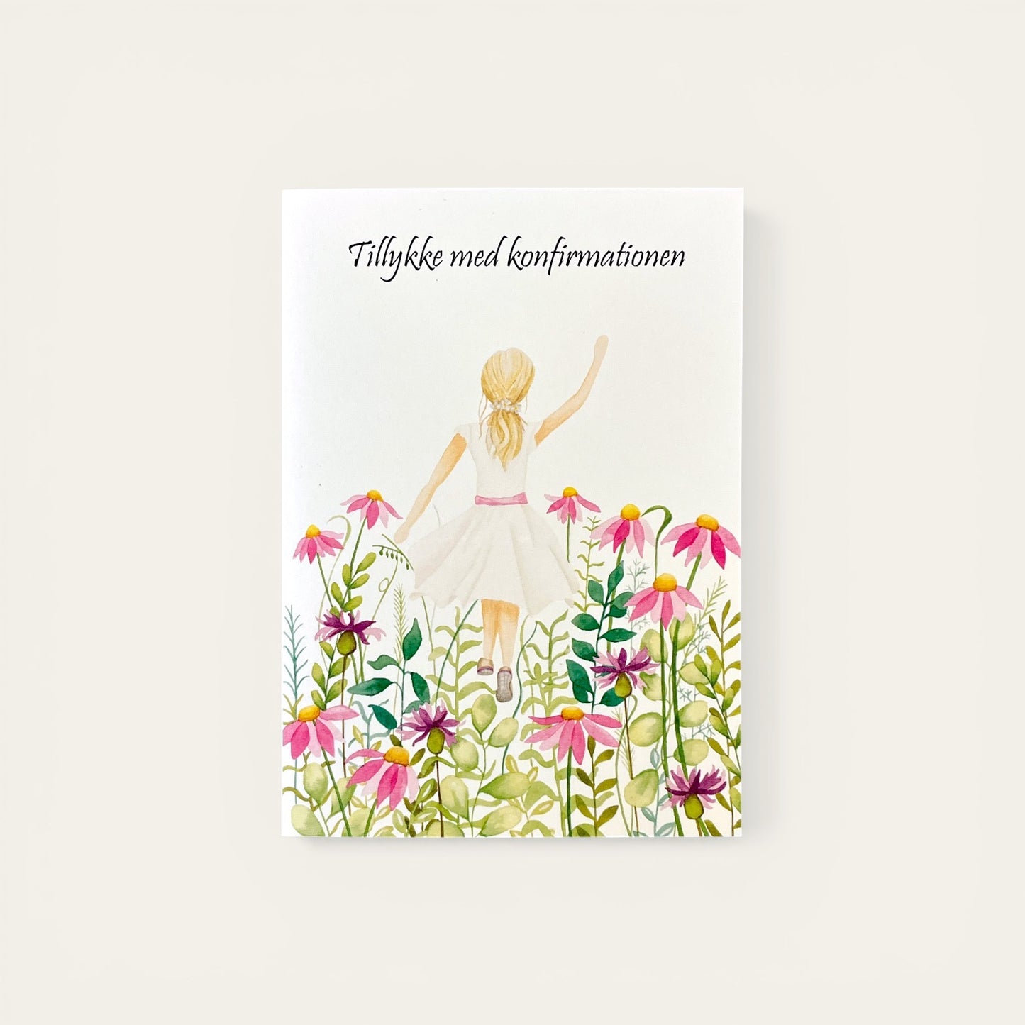 Konfirmationskort til pige