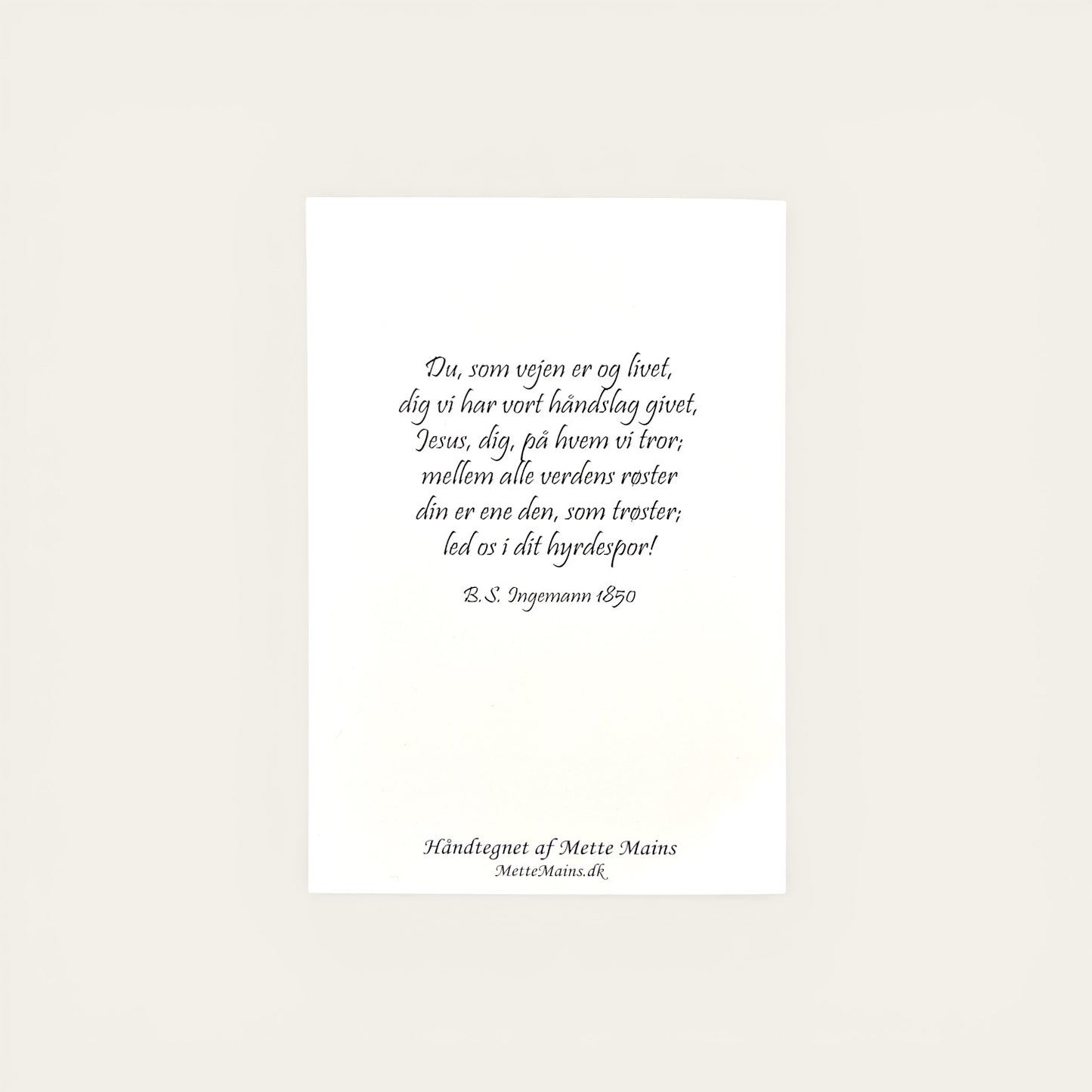 Konfirmationskort til pige